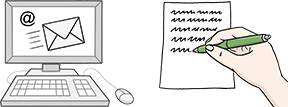 E-Mail, Nachricht aufschreiben